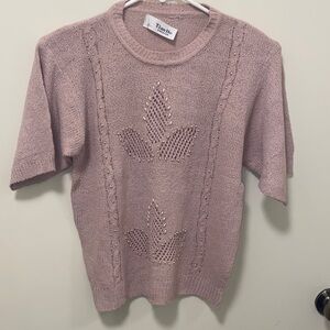 Pink Knit Blouse